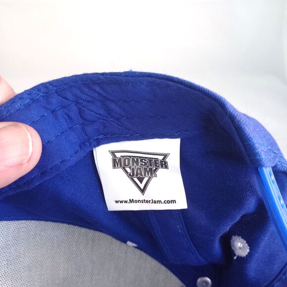 Monster Jam Hat Son-Uva Digger Monster Truck SnapBack Blue Flames Trucker - Picture 4 of 5